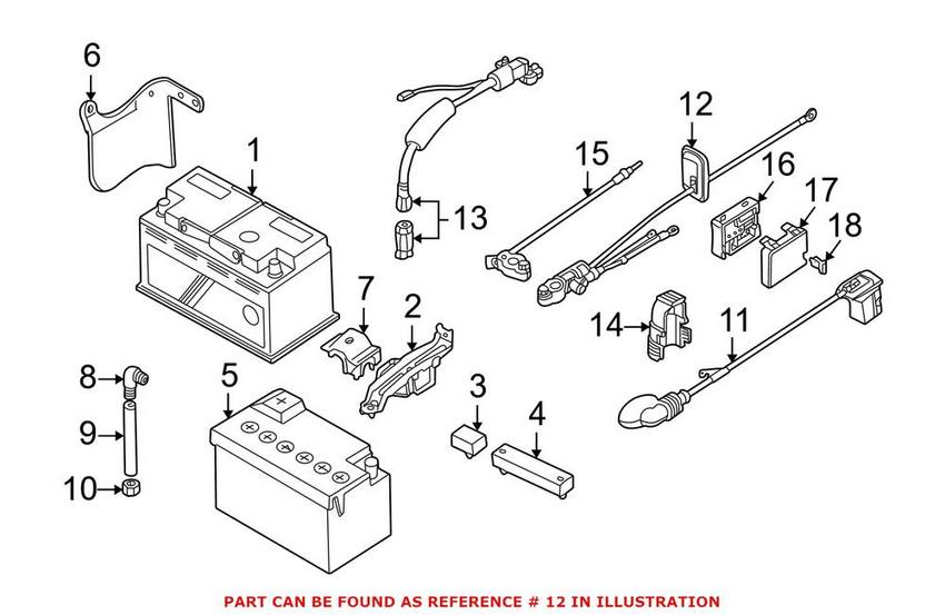 BMW Battery Cable 61128368714